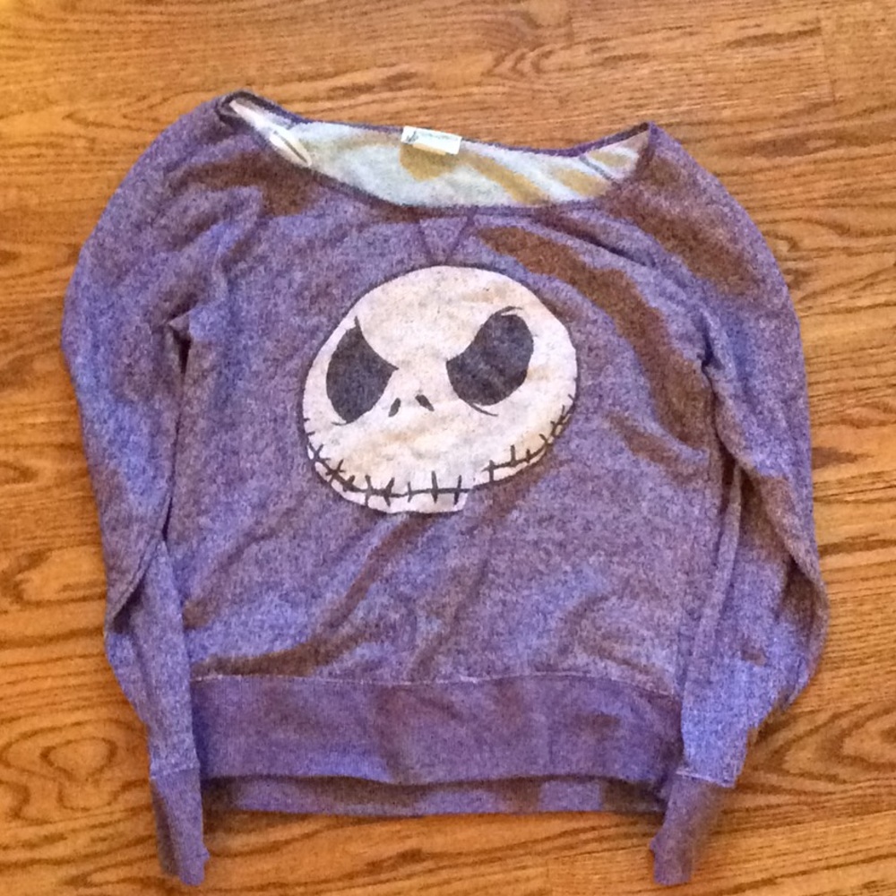 Disney Parks Jack Skellington Purple Pullover